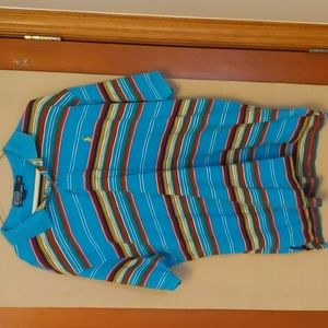 Polo By Ralph Lauren Vintage Striped Multicolor Polo Shirt Size XXL
